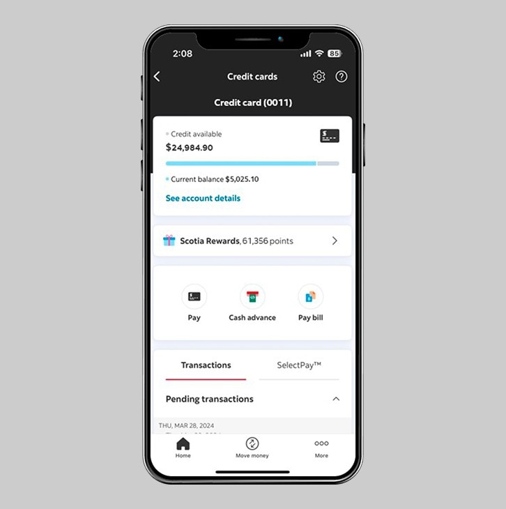 Between my accounts screen with From, To, and Amount options, and Slide to transfer button.
